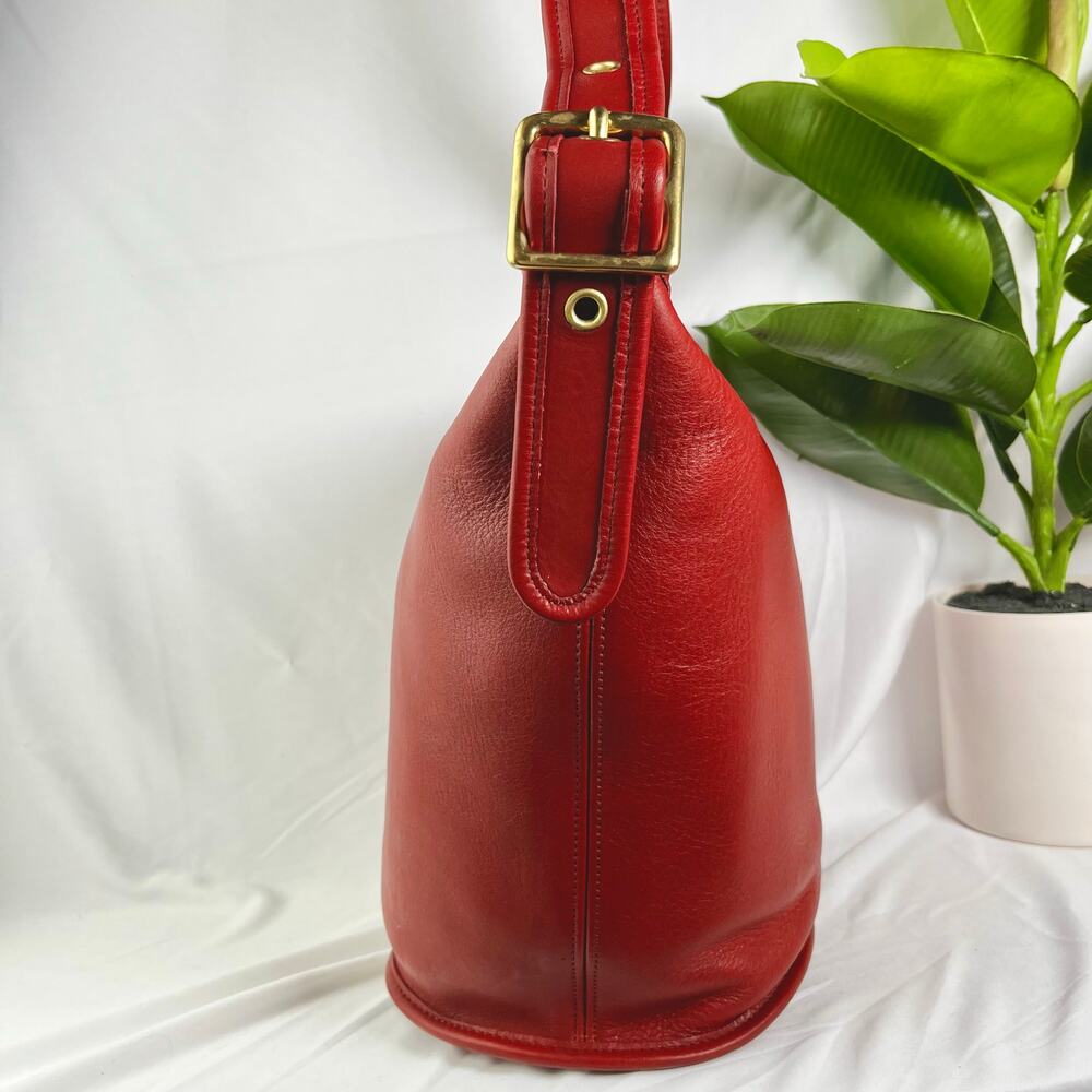 COACH Vintage Helen Legacy Large Brown Bucket Bag Gold Hardware 9953 - Picture 7 of 10